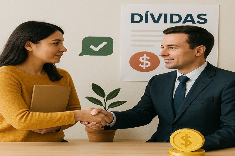 Renegociação para acerto da dívidas negativadas