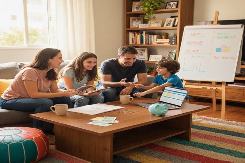 educação financeira para família